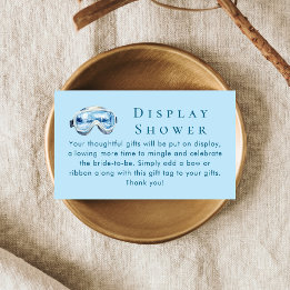 Apres Ski Winter Themed Display Bridal Shower Enclosure Card