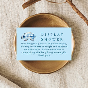 Apres Ski Winter Themed Display Bridal Shower Enclosure Card