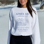 Après Ski With The Bride to Be Bach Weekend Sweatshirt<br><div class="desc">This design features trendy bold text,  snowy vibes with hand drawn elements.</div>