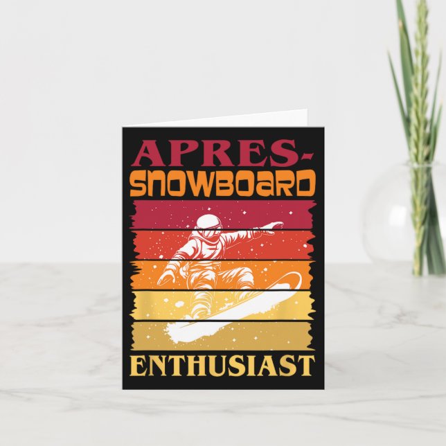 Apres-snowboard Enthusiast  Card (Front)