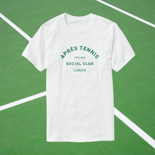 Après Tennis Social Club Custom Green Crest T-Shirt