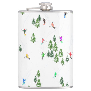 Apres Winter Ski Skiers Hip Flask