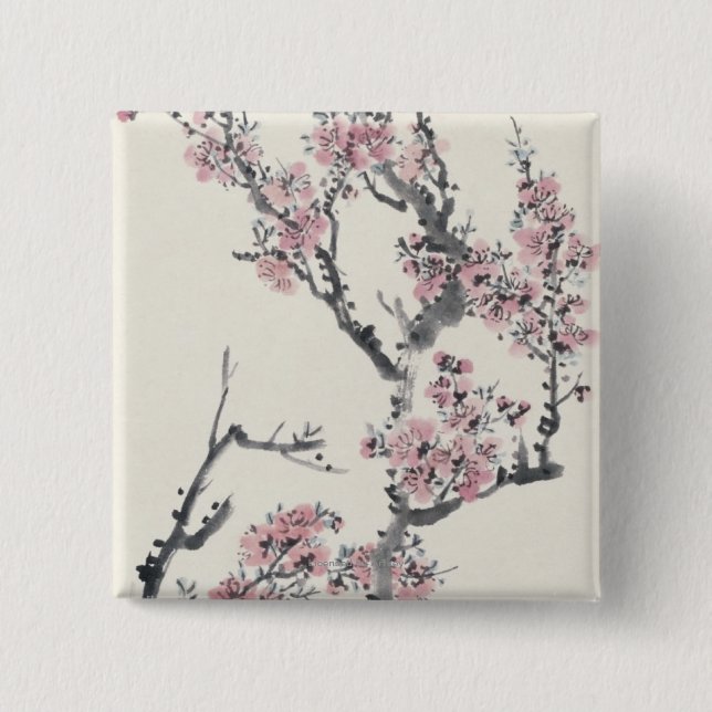 Apricot 15 Cm Square Badge (Front)