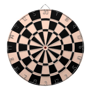 Apricot And Black Dartboard