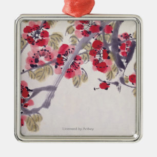 Apricot Blossoms Metal Tree Decoration