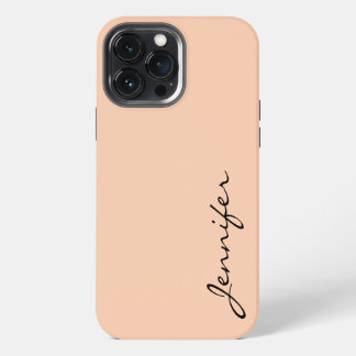 Apricot colour background iPhone 13 pro max case