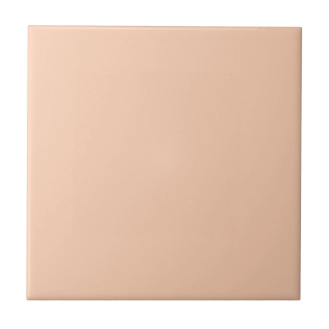 Apricot Colour Background Tile (Front)