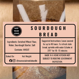Apricot Cottage Law Bakery Sourdough Bread Label