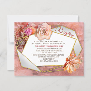 Apricot Crush Succulent Colours Invitation