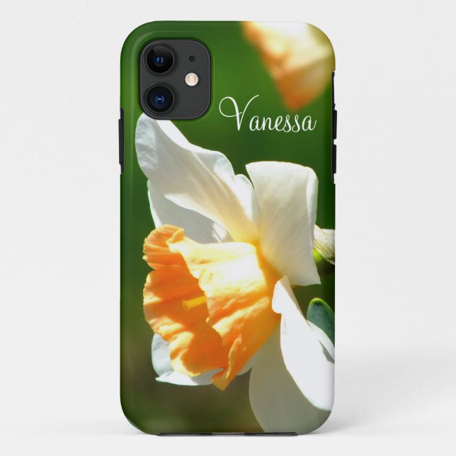 Apricot Daffodil iPhone 5 Case *Personalised* (Back)