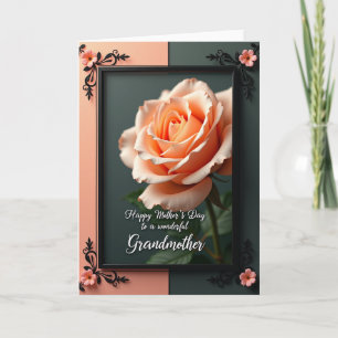Apricot Floral Love Mother Card