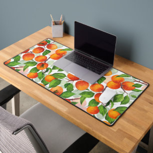 Apricot garden 3 desk mat