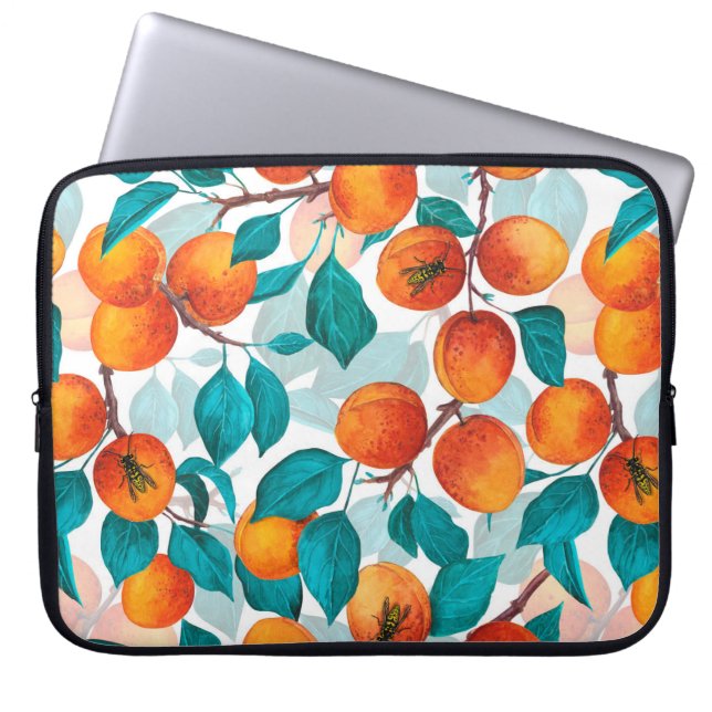 Apricot garden 4 laptop sleeve (Front)