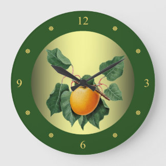 Apricot ~ Giorgio Gallesio ~ Botanical Fruit ~ Large Clock
