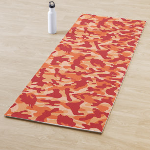 Apricot Lava Camouflage  Yoga Mat