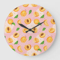 Apricot, leaves, seamless vintage texture.