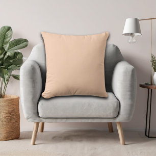 Apricot Light Peach Minimalist Solid Colour  Cushion