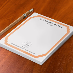 Apricot Logo, Name, Contact Info Business Notepad