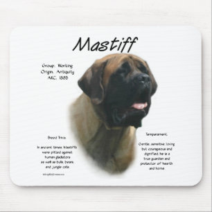 Apricot Mastiff History Mouse Mat