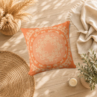 Apricot Medallion Cushion