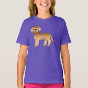 Apricot Mini Goldendoodle Cute Cartoon Dog T-Shirt