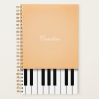 Apricot Orange Piano Keyboard Personalised Music