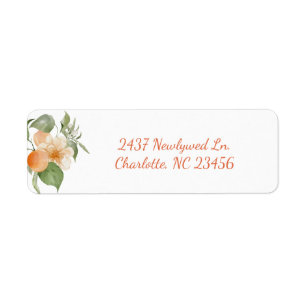 Apricot Orchard Botanical Return Address Label