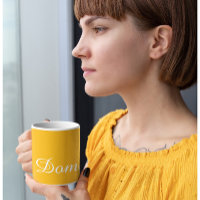 Apricot Perfection - Customisable Name Coffee Mug