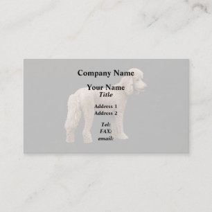 Apricot Poodle Business Card