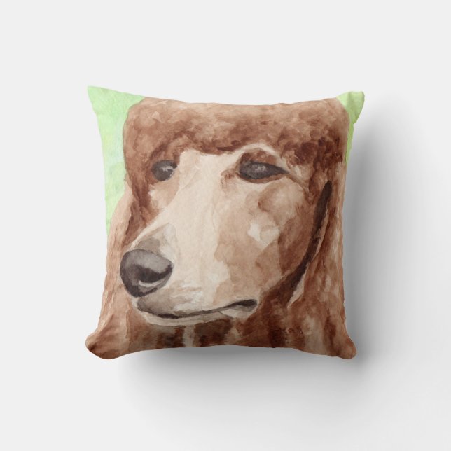 Apricot Poodle Gifts Cushion (Front)