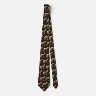 Apricot Poodle Tie