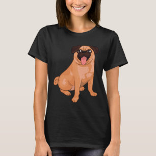 Apricot Pug Design 335 T-Shirt
