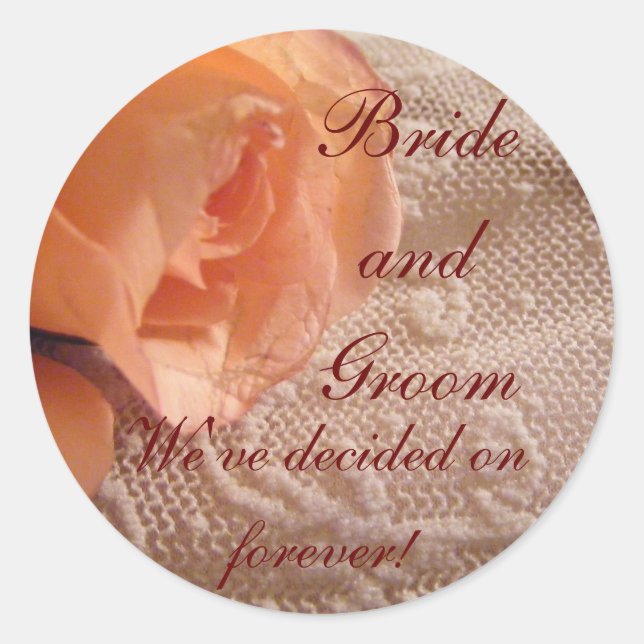 Apricot Rose and Lace Envelope Seals (Front)