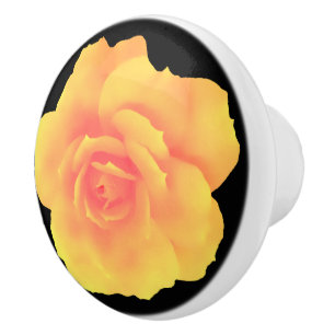 Apricot Rose Cabinet knob