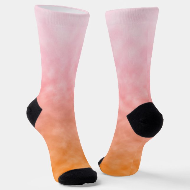 Apricot Skies Socks (Angled)