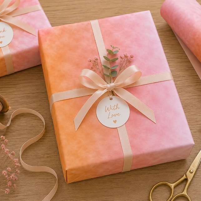 Apricot Skies Wrapping Paper Sheet (Creator Uploaded)