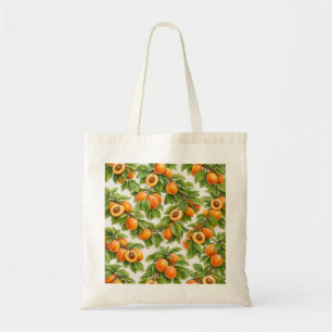 Apricot Slice Pattern Tote Bag