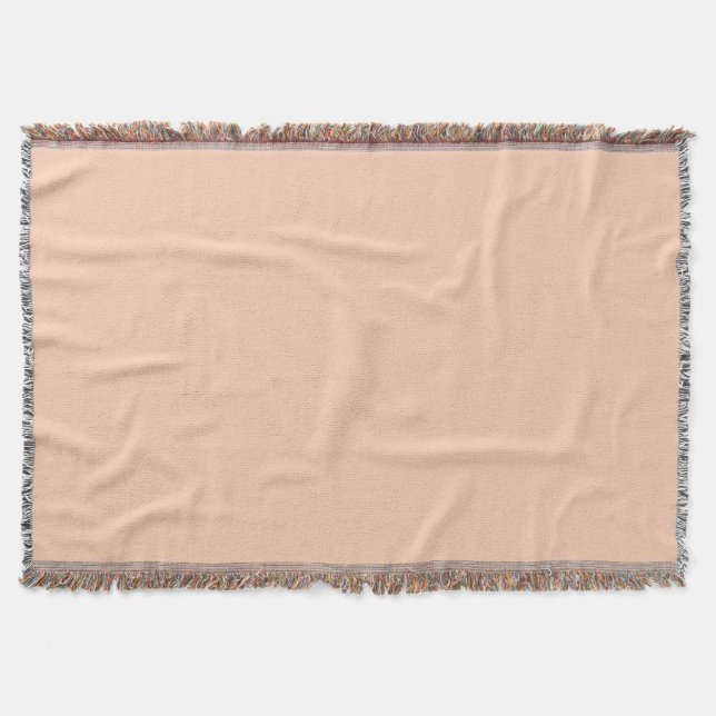  Apricot (solid colour) 	 Throw Blanket (Front)