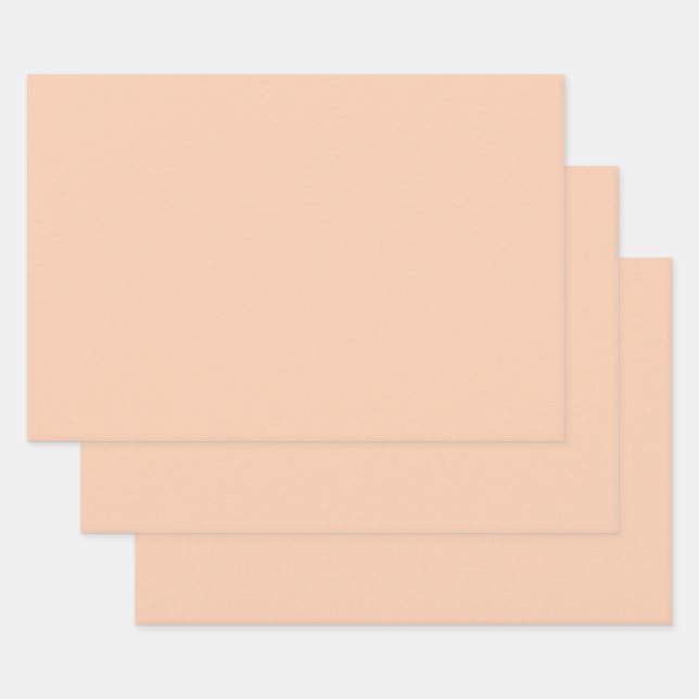  Apricot (solid colour) 	 Wrapping Paper Sheet (Set)