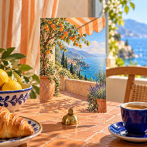Apricot Terrace Art Print