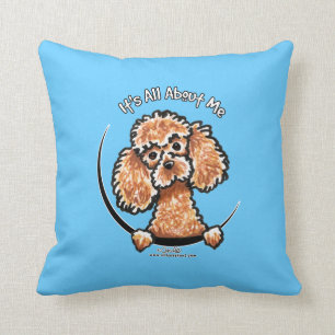Apricot Toy Miniature Poodle IAAM Cushion