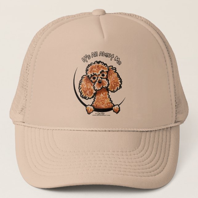 Apricot Toy Miniature Poodle IAAM Trucker Hat (Front)