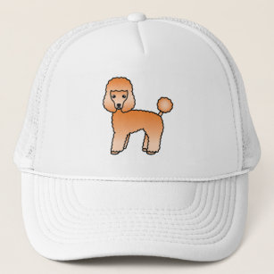 Apricot Toy Poodle Cute Cartoon Dog Trucker Hat
