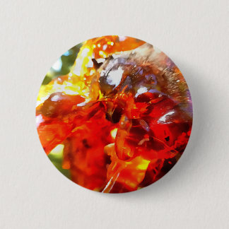 Apricot Tree Leaked Resin Abstract Abstract Painti 6 Cm Round Badge