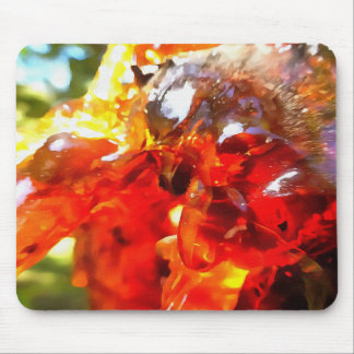 Apricot Tree Leaked Resin Abstract Abstract Painti Mouse Mat