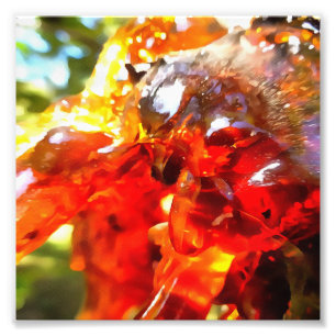 Apricot Tree Leaked Resin Abstract Abstract Painti Photo Print