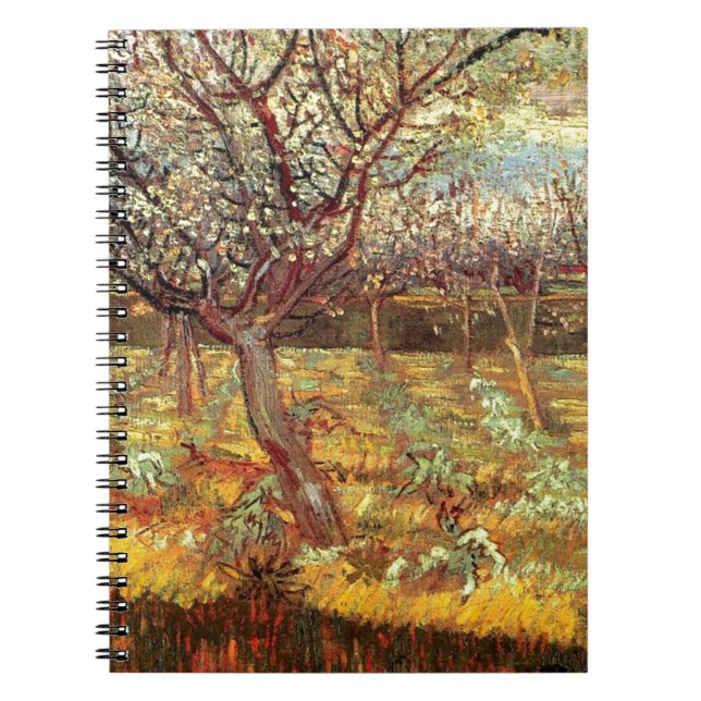 Apricot Trees in Blossom by Van Gogh Notebook (Front)