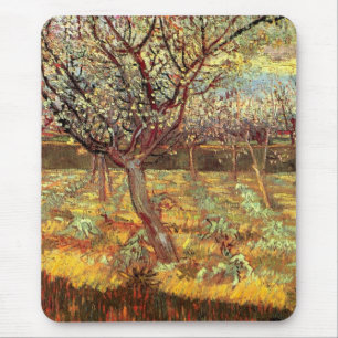 Apricot Trees in Blossom by Vincent van Gogh Mouse Mat