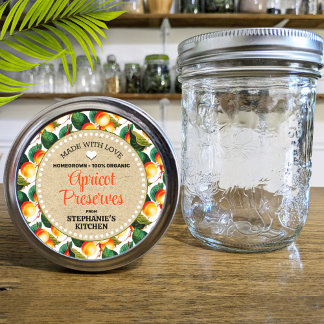 Apricots Canning Jar Label
