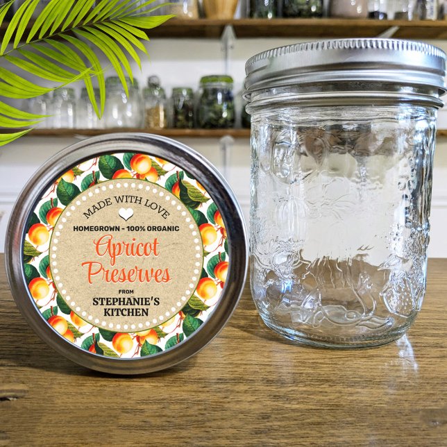 Apricots Canning Jar Label (Creator Uploaded)